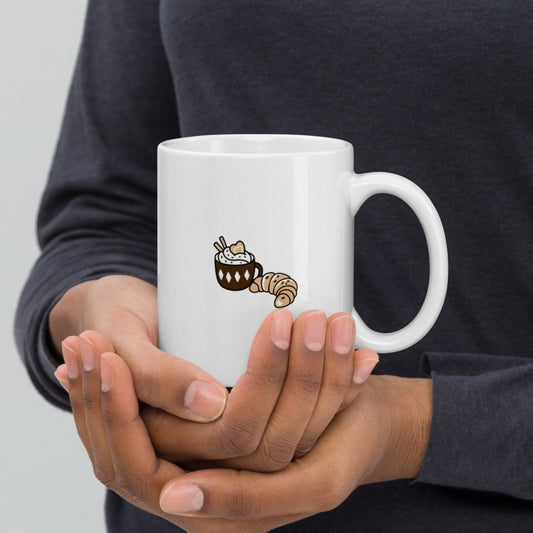 Coffee With A Croissant Mug