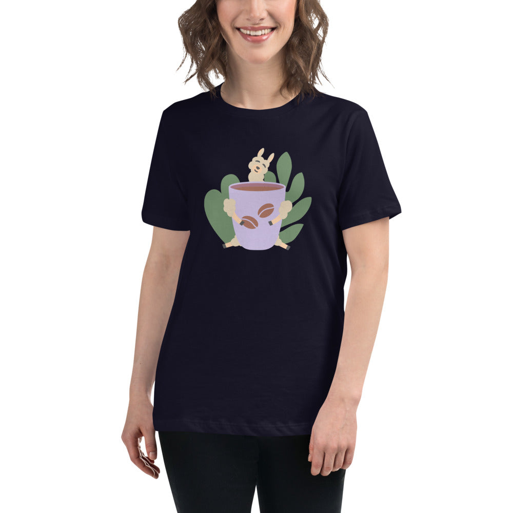 Lamma With Coffee T-shirt